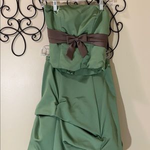 Green two piece dress